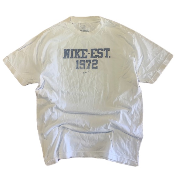 💙 Nike "The Athletic Dept." T-Shirt - White - "EST. 1972" - Size Large - Picture 1 of 8